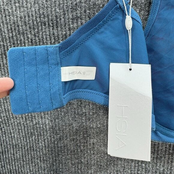 HSIA Lightly Padded Underwire Bra 36DDD Blue Soft Supportive Cups NEW - Picture 7 of 10